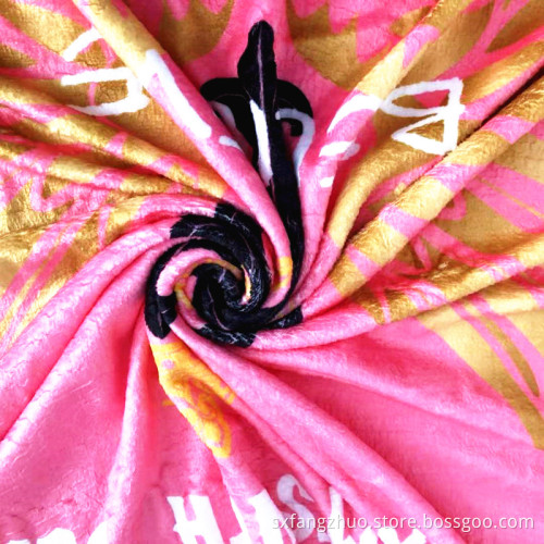 Soft Warm Cozy Sofa Bed pink Luxury designs for Winter private label blanket custom